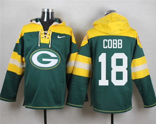Nike Packers #18 Randall Cobb Green Player Pullover NFL Hoodie
